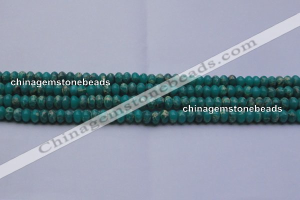 CDE2665 15.5 inches 7*10mm rondelle dyed sea sediment jasper beads