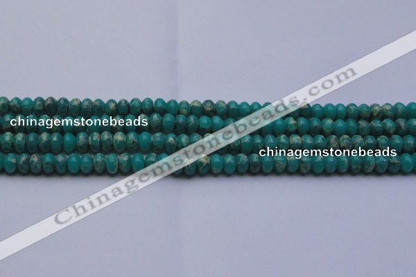 CDE2666 15.5 inches 8*12mm rondelle dyed sea sediment jasper beads