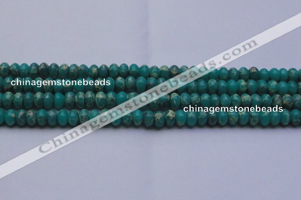 CDE2668 15.5 inches 12*16mm rondelle dyed sea sediment jasper beads