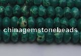 CDE2672 15.5 inches 5*8mm rondelle dyed sea sediment jasper beads