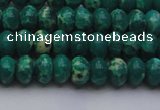 CDE2673 15.5 inches 7*10mm rondelle dyed sea sediment jasper beads