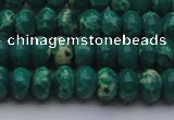 CDE2674 15.5 inches 8*12mm rondelle dyed sea sediment jasper beads