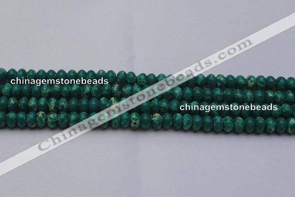 CDE2676 15.5 inches 12*16mm rondelle dyed sea sediment jasper beads