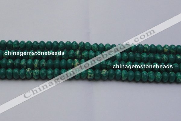 CDE2677 15.5 inches 13*18mm rondelle dyed sea sediment jasper beads