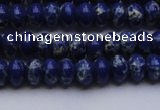 CDE2680 15.5 inches 5*8mm rondelle dyed sea sediment jasper beads