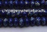 CDE2681 15.5 inches 7*10mm rondelle dyed sea sediment jasper beads