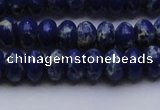 CDE2682 15.5 inches 8*12mm rondelle dyed sea sediment jasper beads