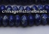 CDE2683 15.5 inches 10*14mm rondelle dyed sea sediment jasper beads