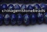 CDE2684 15.5 inches 12*16mm rondelle dyed sea sediment jasper beads