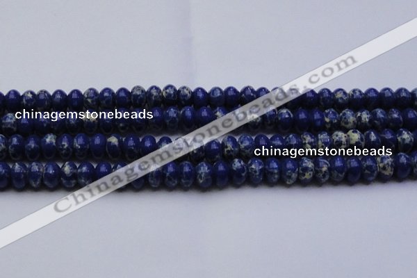 CDE2685 15.5 inches 13*18mm rondelle dyed sea sediment jasper beads