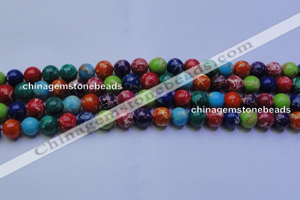 CDE2692 15.5 inches 12mm round dyed sea sediment jasper beads