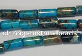 CDE279 15.5 inches 6*12mm tube dyed sea sediment jasper beads