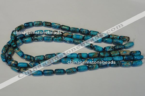 CDE285 15.5 inches 8*16mm column dyed sea sediment jasper beads