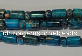 CDE288 3*6mm rondelle & 6*9mm tube dyed sea sediment jasper beads