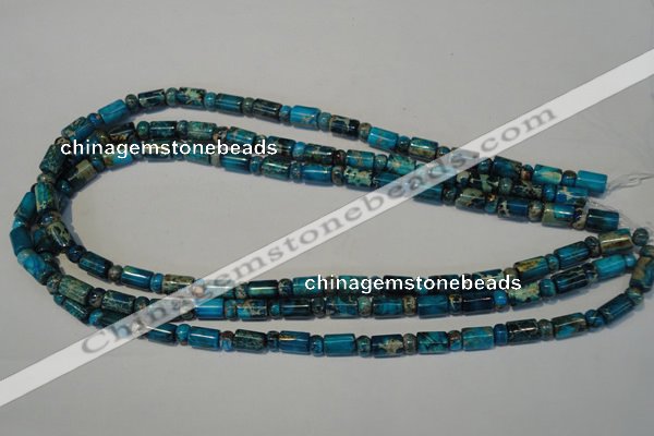 CDE288 3*6mm rondelle & 6*9mm tube dyed sea sediment jasper beads