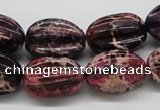 CDE36 15.5 inches 15*20mm star fruit shaped dyed sea sediment jasper beads