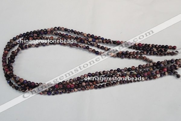 CDE360 15.5 inches 4mm round dyed sea sediment jasper beads