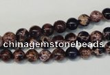 CDE361 15.5 inches 6mm round dyed sea sediment jasper beads