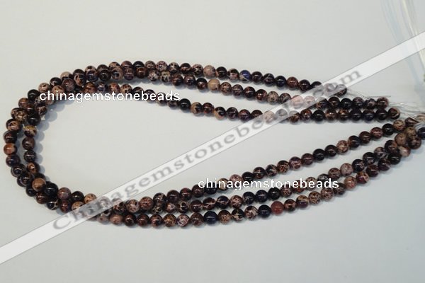 CDE361 15.5 inches 6mm round dyed sea sediment jasper beads