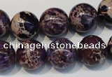 CDE365 15.5 inches 14mm round dyed sea sediment jasper beads