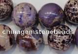 CDE368 15.5 inches 20mm round dyed sea sediment jasper beads