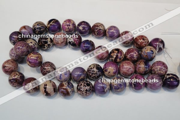 CDE368 15.5 inches 20mm round dyed sea sediment jasper beads