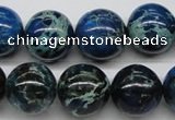 CDE47 15.5 inches 16mm round dyed sea sediment jasper beads wholesale