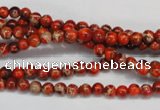 CDE490 15.5 inches 4mm round dyed sea sediment jasper beads