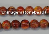 CDE493 15.5 inches 10mm round dyed sea sediment jasper beads