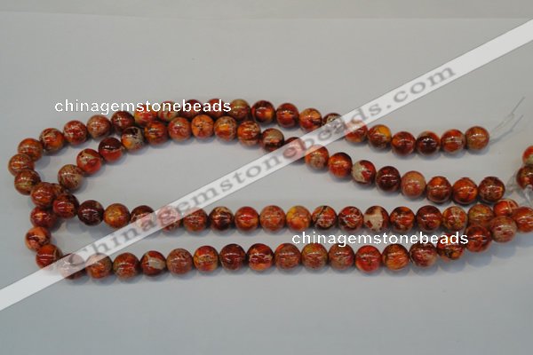 CDE493 15.5 inches 10mm round dyed sea sediment jasper beads