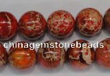 CDE495 15.5 inches 14mm round dyed sea sediment jasper beads