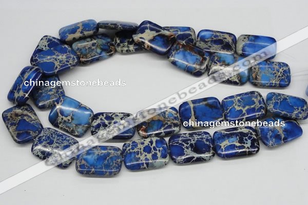 CDE57 15.5 inches 22*30mm rectangle dyed sea sediment jasper beads