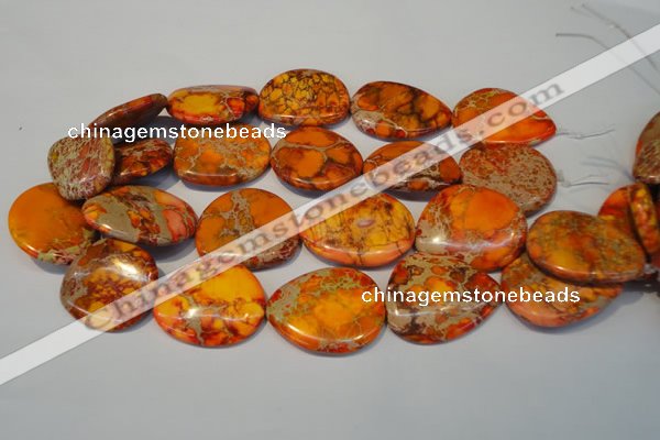 CDE580 20*25mm - 28*35mm freeform dyed sea sediment jasper beads