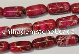 CDE598 15.5 inches 8*16mm column dyed sea sediment jasper beads