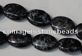 CDE691 15.5 inches 13*18mm oval dyed sea sediment jasper beads