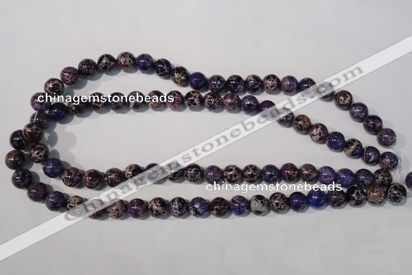 CDE696 15.5 inches 10mm round dyed sea sediment jasper beads