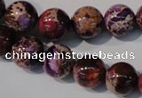 CDE697 15.5 inches 12mm round dyed sea sediment jasper beads