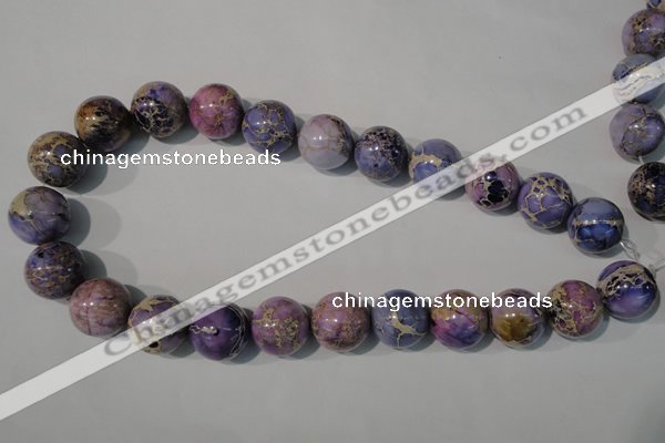 CDE698 15.5 inches 18mm round dyed sea sediment jasper beads