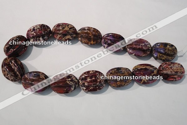 CDE701 15.5 inches 22*28mm star fruit shaped dyed sea sediment jasper beads