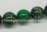 CDE71 15.5 inches 16mm round dyed sea sediment jasper beads