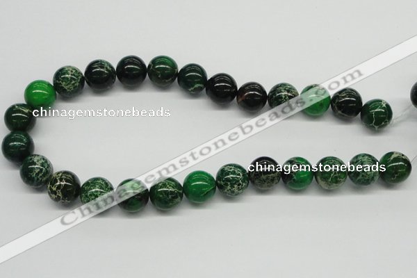 CDE71 15.5 inches 16mm round dyed sea sediment jasper beads