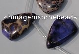 CDE724 Top-drilled 16*24mm flat teardrop dyed sea sediment jasper beads