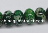 CDE73 15.5 inches 12*18mm rondelle dyed sea sediment jasper beads