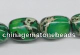 CDE74 15.5 inches 15*20mm nuggets dyed sea sediment jasper beads