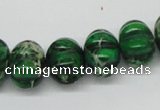 CDE75 15.5 inches 12*16mm pumpkin dyed sea sediment jasper beads