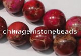 CDE763 15.5 inches 16mm round dyed sea sediment jasper beads