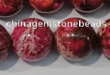 CDE764 15.5 inches 20mm round dyed sea sediment jasper beads