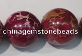 CDE765 15.5 inches 24mm round dyed sea sediment jasper beads