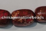 CDE771 15.5 inches 18*25mm nuggets dyed sea sediment jasper beads