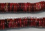 CDE773 15.5 inches 2*12mm dish dyed sea sediment jasper beads